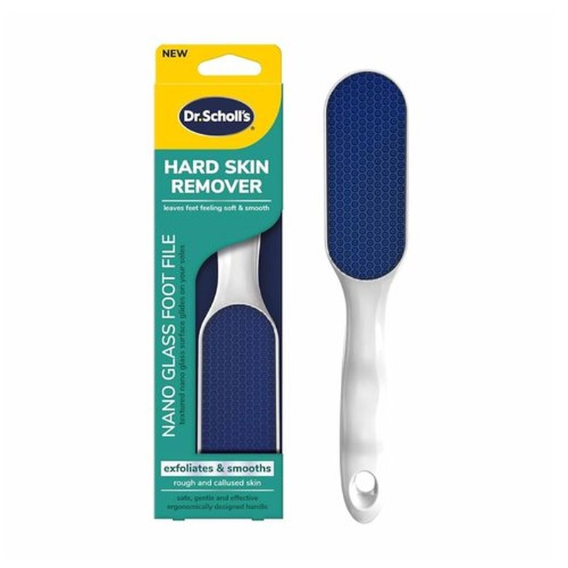 Dr. Scholl's Nano Glass Foot File - Durable Callus Remover & Hygienic Pedicure Tool for Soft, Smooth Feet