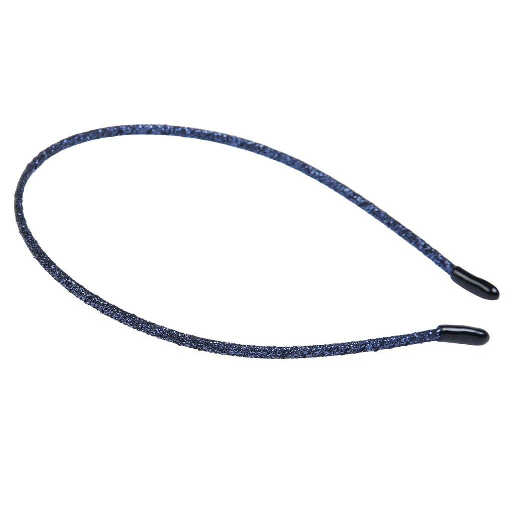 WOVOWOVO 4mm Thin Headbands for Women Plastic Skinny Womens Headband, 6 PCS Shiny Girls Headbands Trendy Sparkly Hair Accessories for Women Girls Teens, Solid Colors