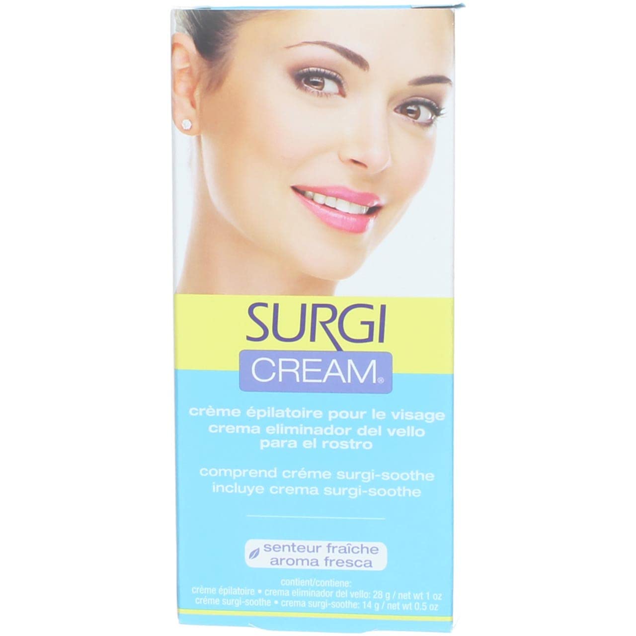 Surgi-Care Surgi-Cream Invisi-Bleach Hair Remover for Face - Fresh - 1.5 oz