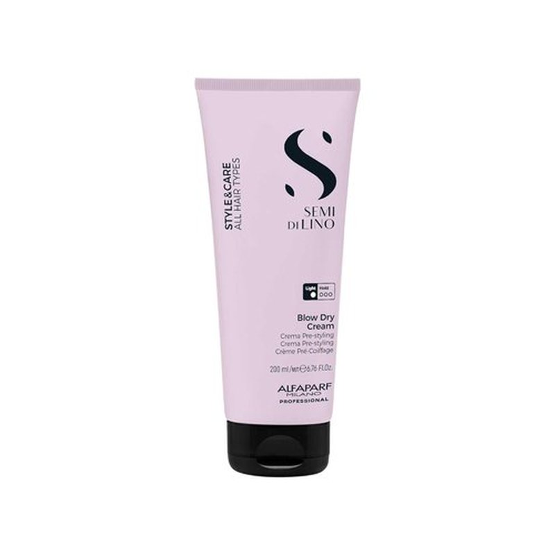 ALFAPARF MILANO Blow Dry Cream - Light Hold Styling Cream for All Hair Types - Thermal Protection (6.76 fl oz)