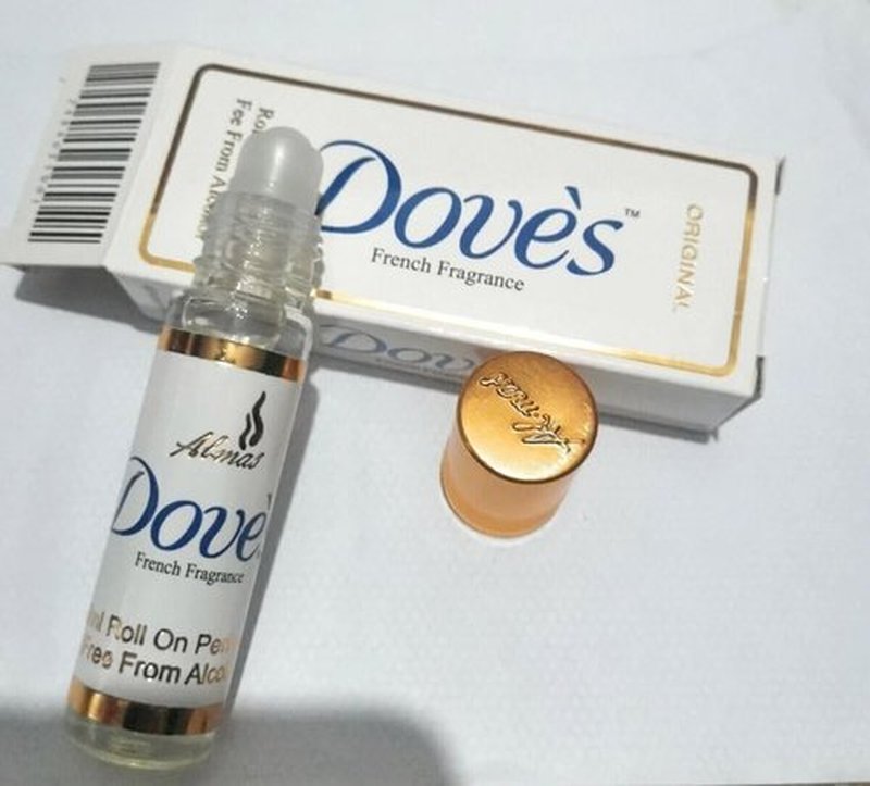 Doves Soap Roll-On Perfume | Alcohol-Free Unisex Attar with French Fragrance - 6ml (0.20 OZ) Pack of 2