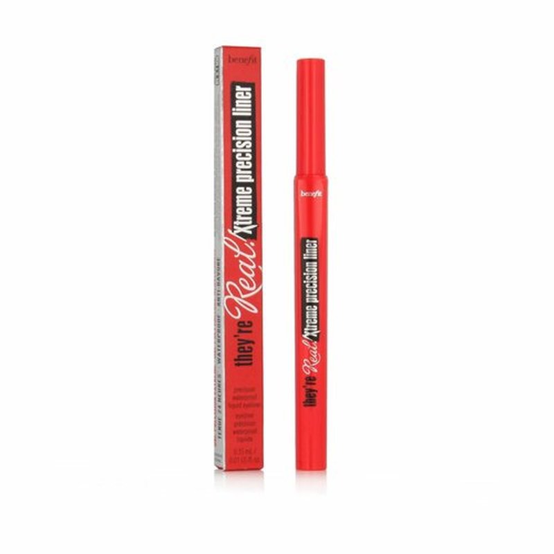 Benefit They're Real! Xtreme Precision Waterproof Liquid Eyeliner - Black, 0.01 Ounce | Long-Lasting & Smudge-Proof