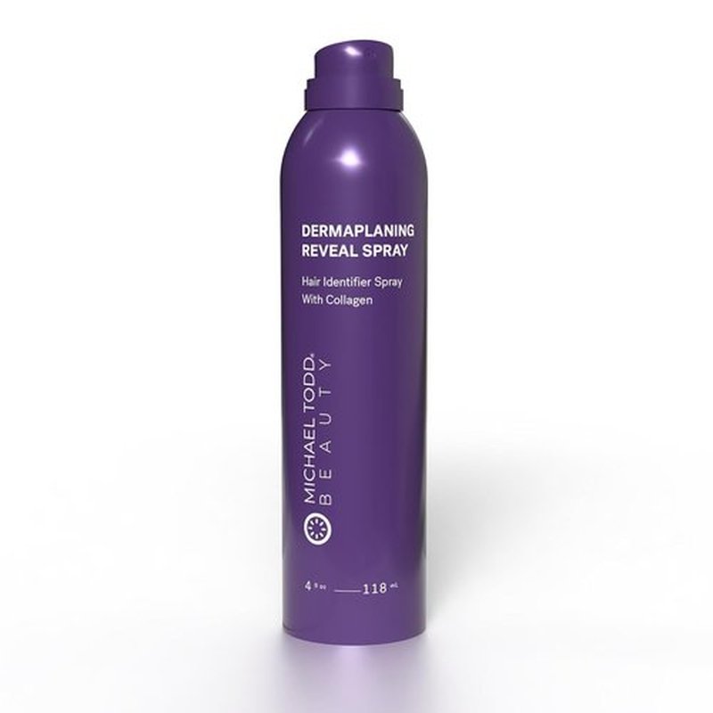MICHAEL TODD Beauty - Sonicsmooth Hair Identifier Spray - Radiance Reveal Mist - For Face Shaving & Dermaplaning - Highlights Peach Fuzz -Collagen-Infused - Nourish & Smooth Skin -All Skin Types -4oz