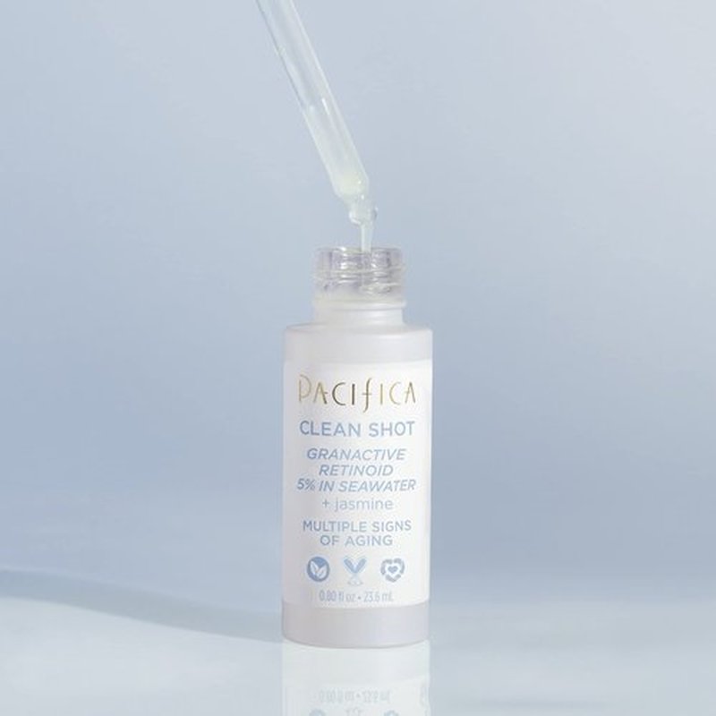 Face Serum by Pacifica - Clean Shot Granactive Retinoid 5% Solution – Anti-Aging Facial Serum with Advanced Retinoid Complex for Fine Lines & Smoother Texture, Vegan & Cruelty-Free, 0.8 Oz