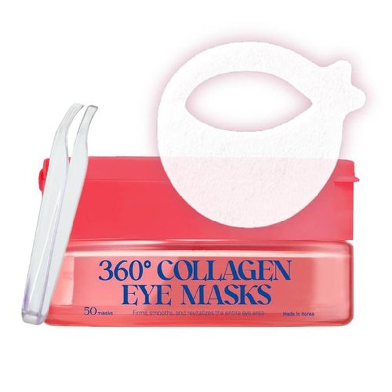 Skiennix 360° Collagen Eye Masks - Korean Under Eye Patches for Fine Lines & Dark Circles | 50 Masks