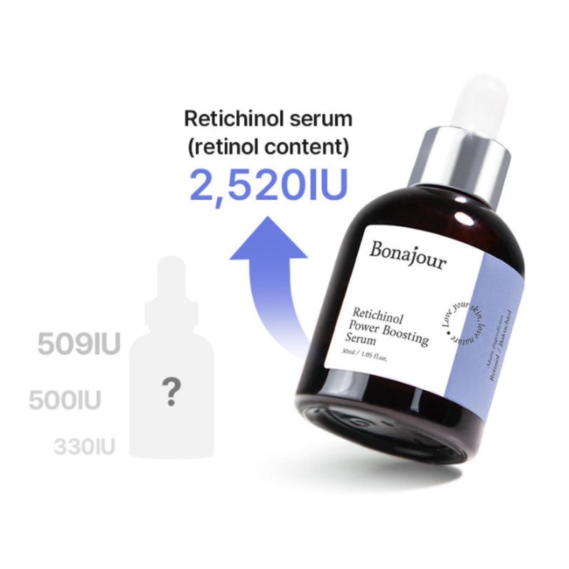 [BONAJOUR] Retichinol Power Boosting Serum with Retinol and Bakuchiol - Anti-Aging, Wrinkle Care, Enlarged Pores, Hyperpigmentation Improvement 1.05 fl.oz