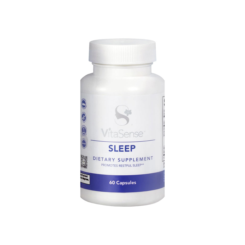 SeneGence VitaSense Sleep Supplement, 60 Capsules, Relaxation and Restful Sleep Support with Organic KSM-6 Ashwagandha, Melatonin, and Magnesium Glycinate