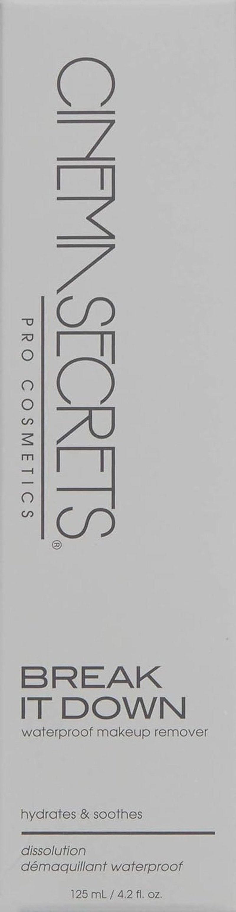 CINEMA SECRETS Break It Down Makeup Remover - Hydrating Dual-Phase Cleanser for Long-Wear Makeup