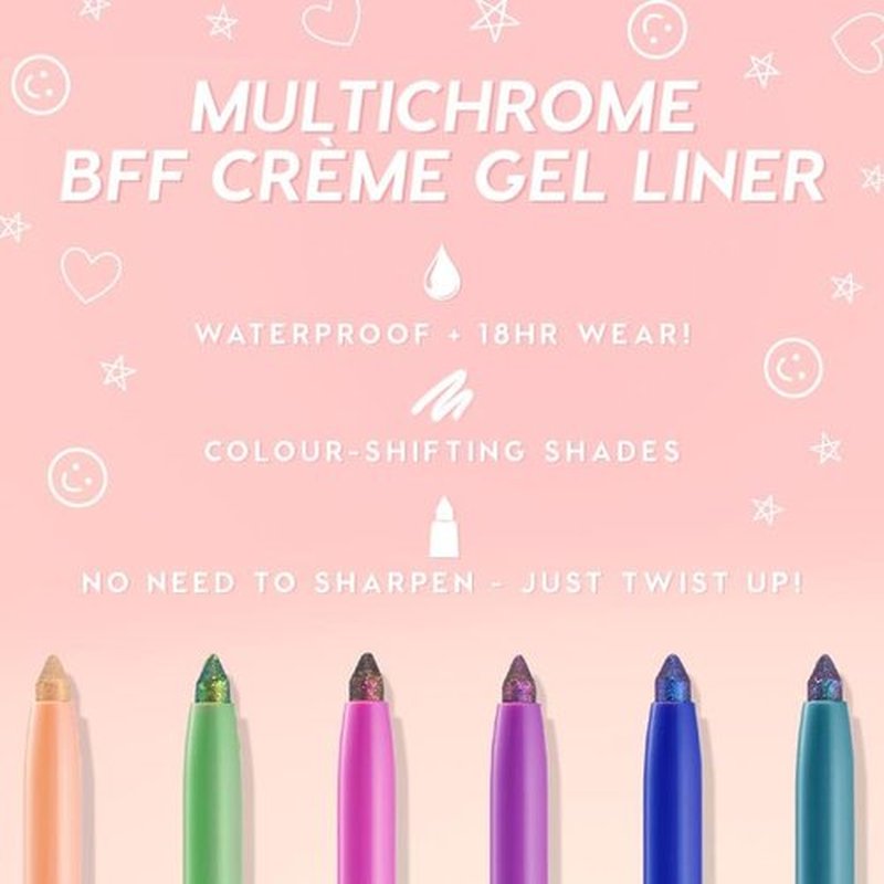 ColourPop Crème Gel Waterproof Chrome Eyeliner - 18HR Ultra-Pigmented, Smudge-Proof Pencil | Actin Up (0.01 oz)