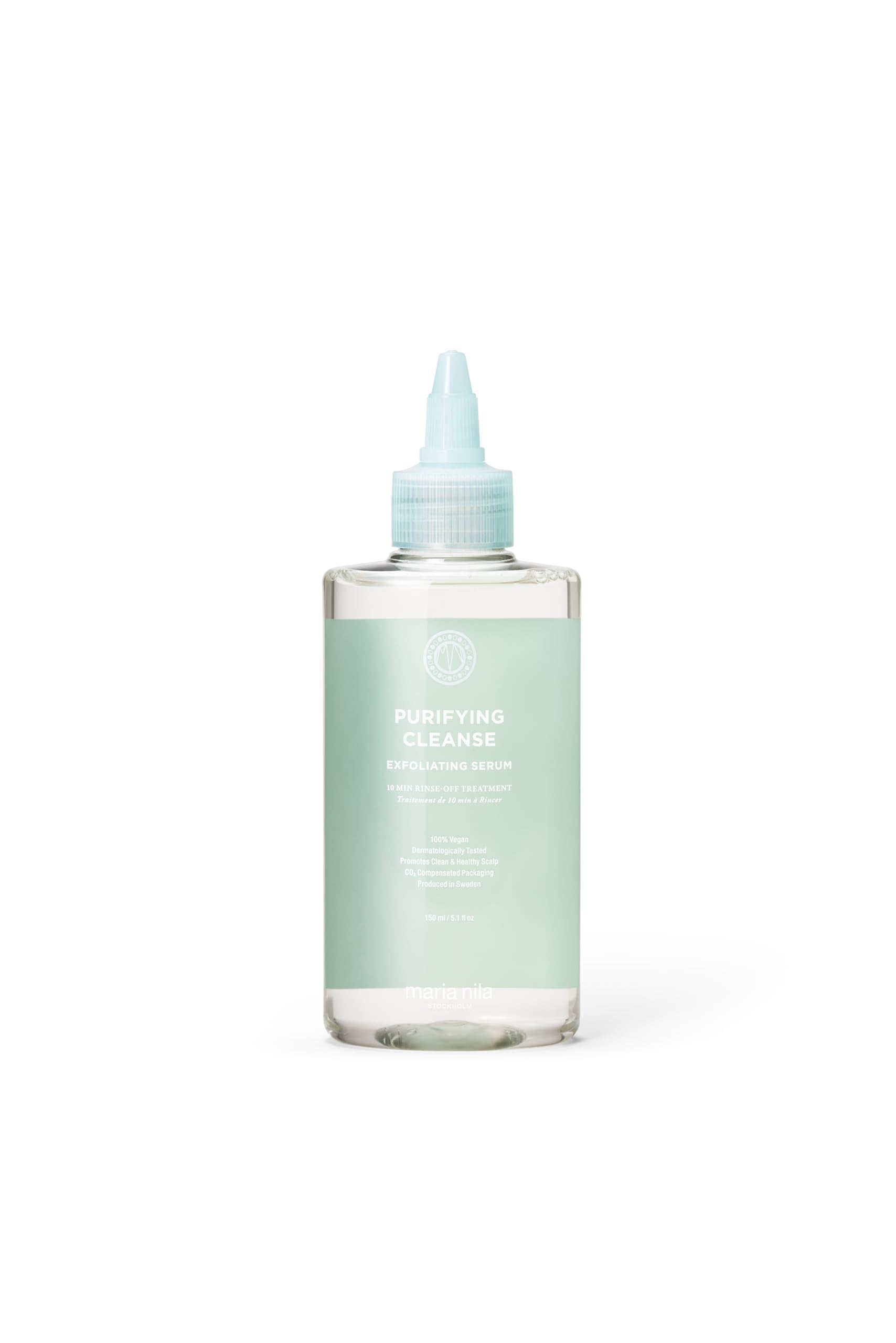 Maria Nila Purifying Cleanse, Exfoliating Serum 5.1 Fl Oz, Exfoliate Scalp from Build up, Cleansing Glycolic Acid (5%) & AHA for Removing dead cells