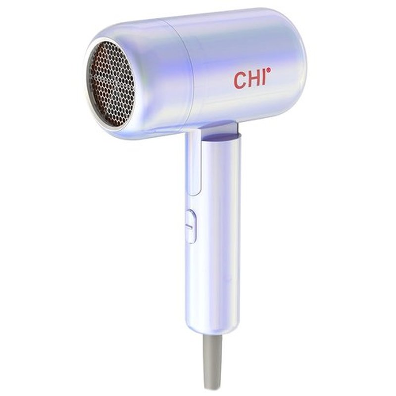 CHI The Pearly Hair Dryer - Lightweight & Foldable for Travel | Dual Voltage with Fast Drying Nozzle