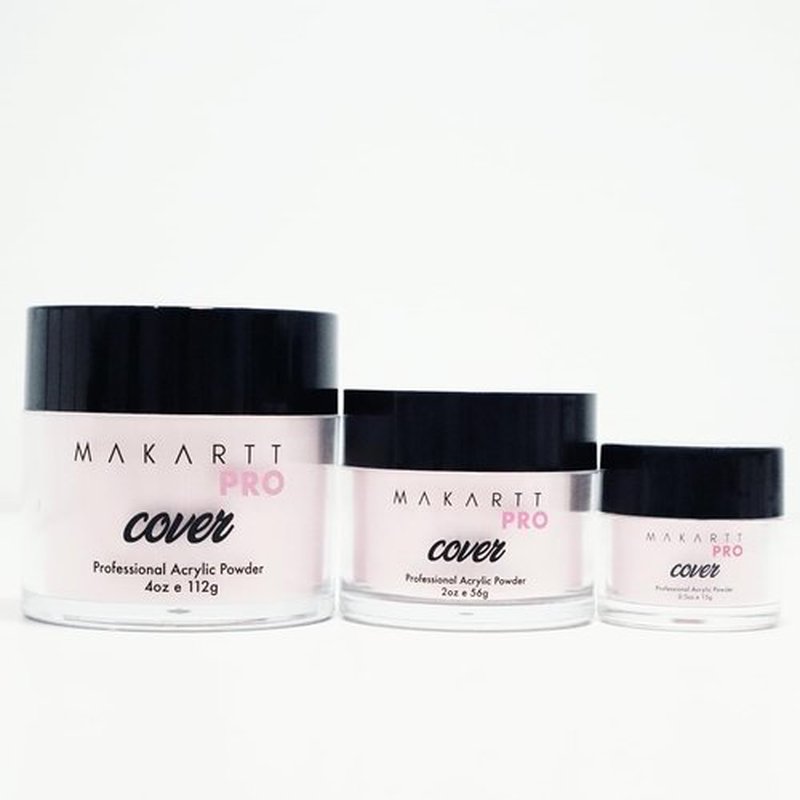 MakarttPro Acrylic Powder Set - 4 Cool Tone Colors 0.5oz for Nail Extension & Sculpting | Professional Pink Essentials