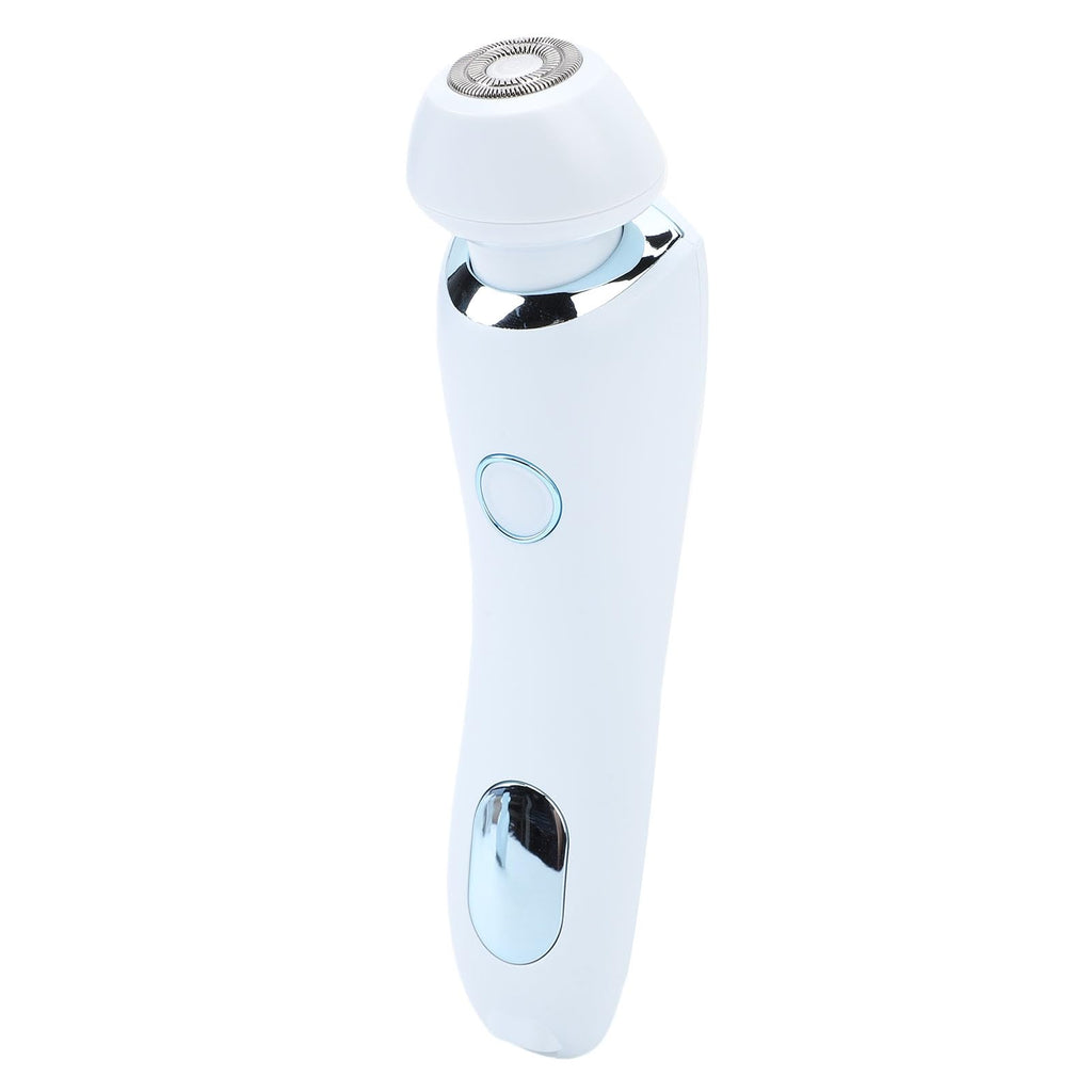Pongnas Women Electric Body Hair Trimmer Efficient Low Irritation Shaving System Wet Dry Use for Face Legs Underarms Bikini (Blue)
