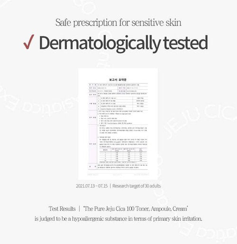 PRETTYSKIN Jeju Centella Asiatica 80% Soothing Ampoule – Calming Serum for Sensitive Skin with Tea Tree & Flower Complex, Hypoallergenic & Dermatologist Tested 1.69 fl. oz.