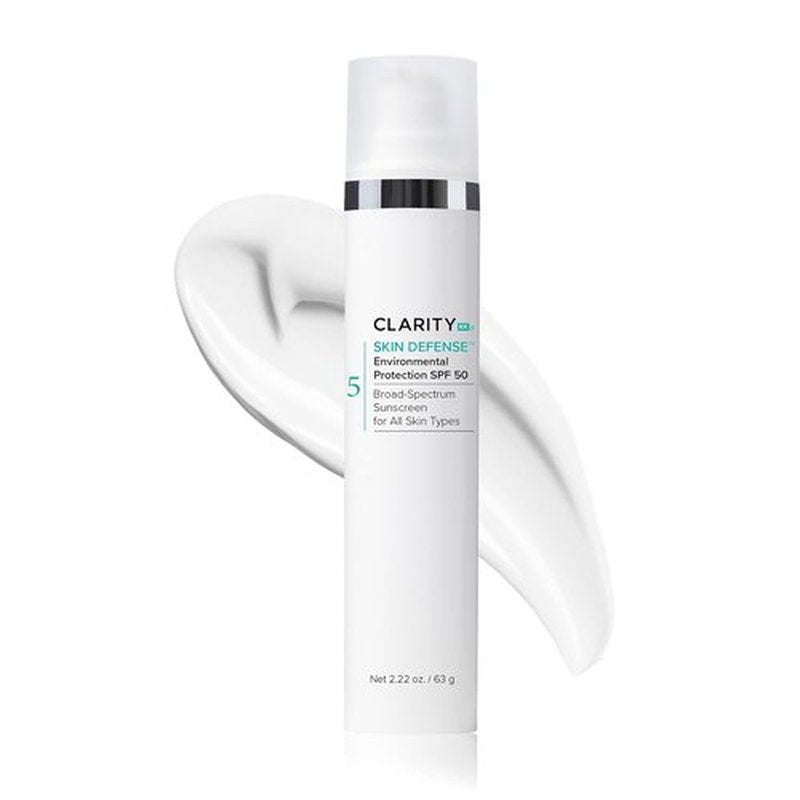 ClarityRx Skin Defense Sunscreen - Broad-Spectrum SPF 50 | Natural Moisturizing Formula with Zinc & Hyaluronic Acid (2 Oz)