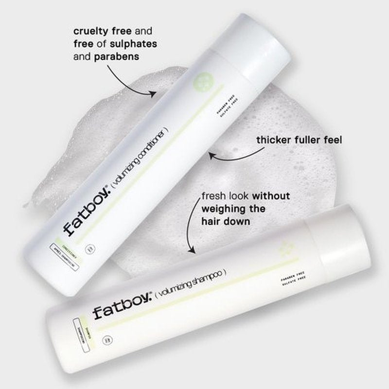 Fatboy Volumizing Hair Conditioner - Anti-Frizz Formula with Sweet Almond Oil & Wheat Protein | 10 Oz