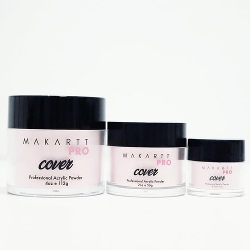 MakarttPro Acrylic Powder - 4oz Nail Cover for Extensions | Professional Quality in Cherry Mist