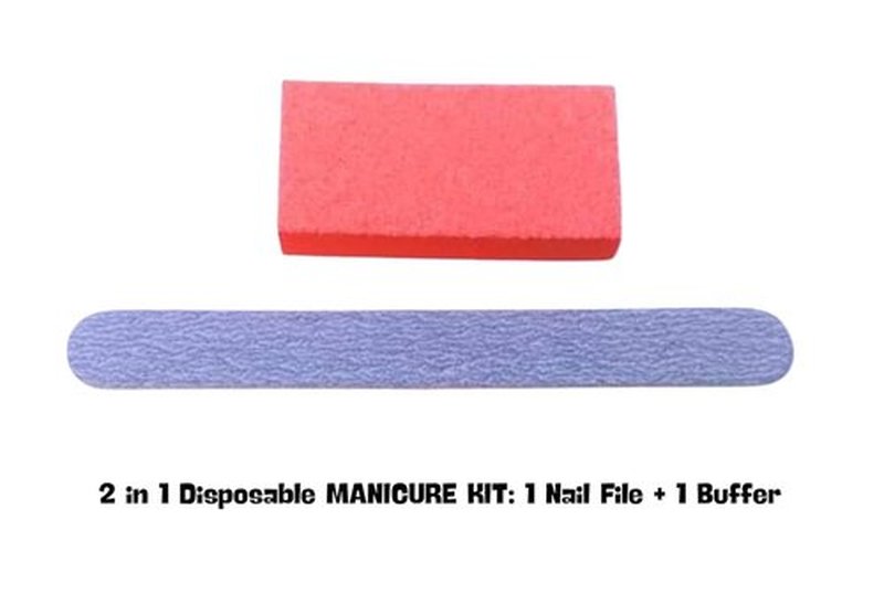30 Sets Disposable Nail Care Kit Set, 4-in-1 Pedicure Kit with Pumice Sponge and 2-in-1 Manicure Kit with Buffer for Nail Salon or Home Use - Travel Friendly – Colors May Vary (Pack of 30)