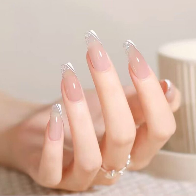 Vishine Jelly Gel Nail Polish Collection Sheer Nude Pink Gel Polish Crystal Transparent Gel Polish Kit Nail Art Varnish Manicure Set 8ML 4PCS