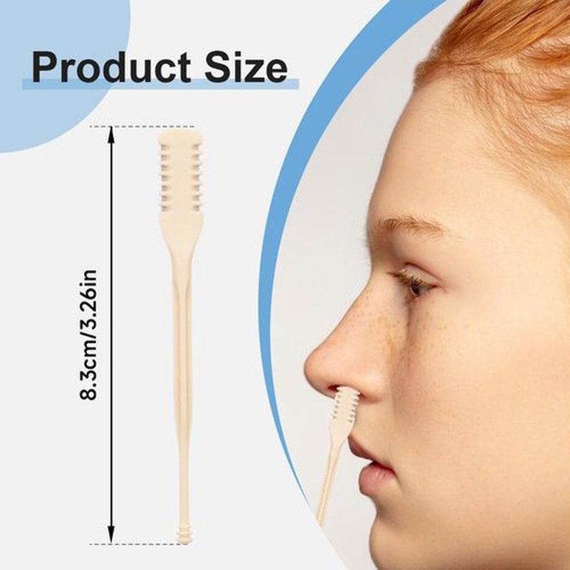 Eadwe 2-in-1 Nasal Hair Cutter - 360° Rotating Nose Hair Trimmer & Grooming Kit for Travel | Dark Green