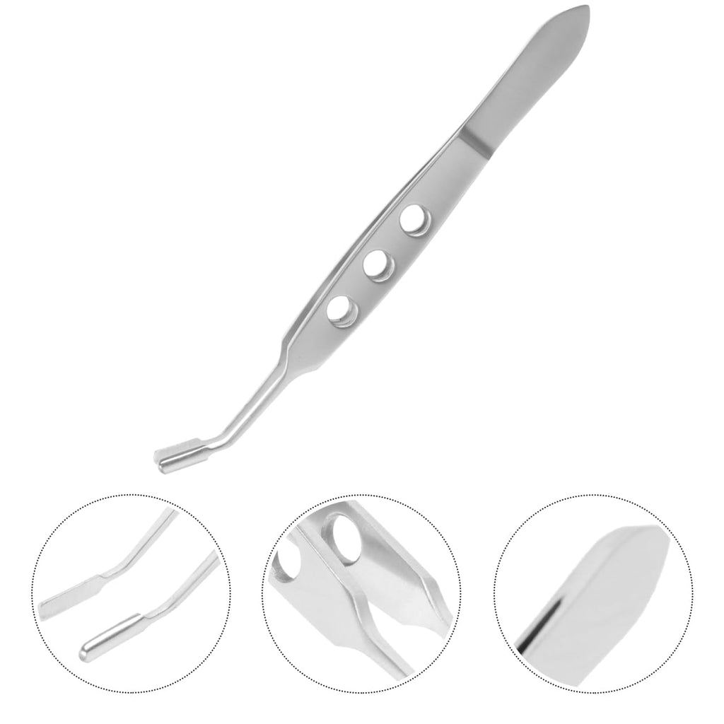 Beaupretty 4.13 Inch Stainless Steel Meibomian Gland Expressor Eyelid Massage Tweezers Tool for Eye Care and Blocked Gland Relief