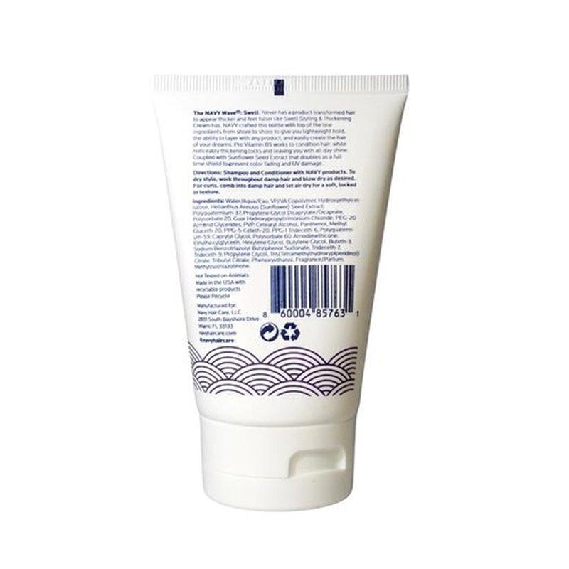 Swell Thickening Cream - Lightweight Styling Cream for Fine, Flat Hair | Adds Volume & Movement | 4 oz
