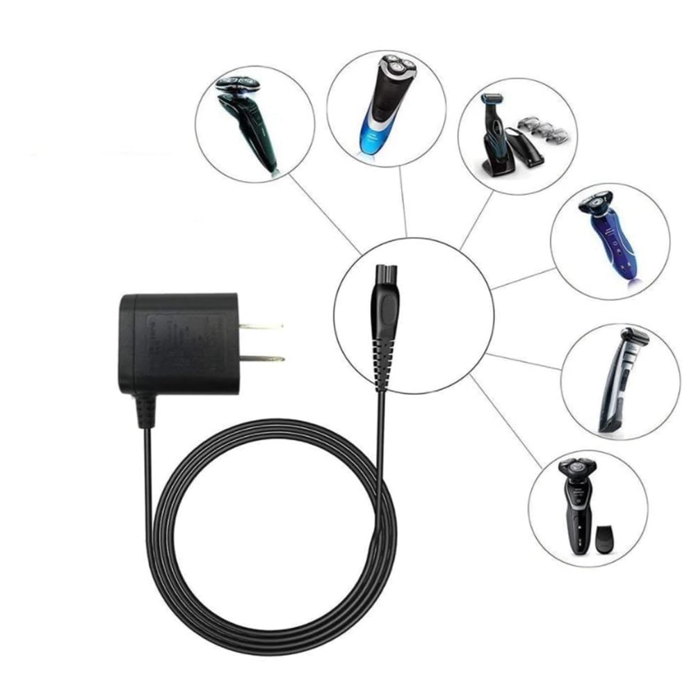 15V Shaver Charger for Philips Shaver HQ8505 HQ7120 7000 5000 3000 Series 5000 S3000 S1000 Shaver Trimmer Power Cord Adapter US Plug