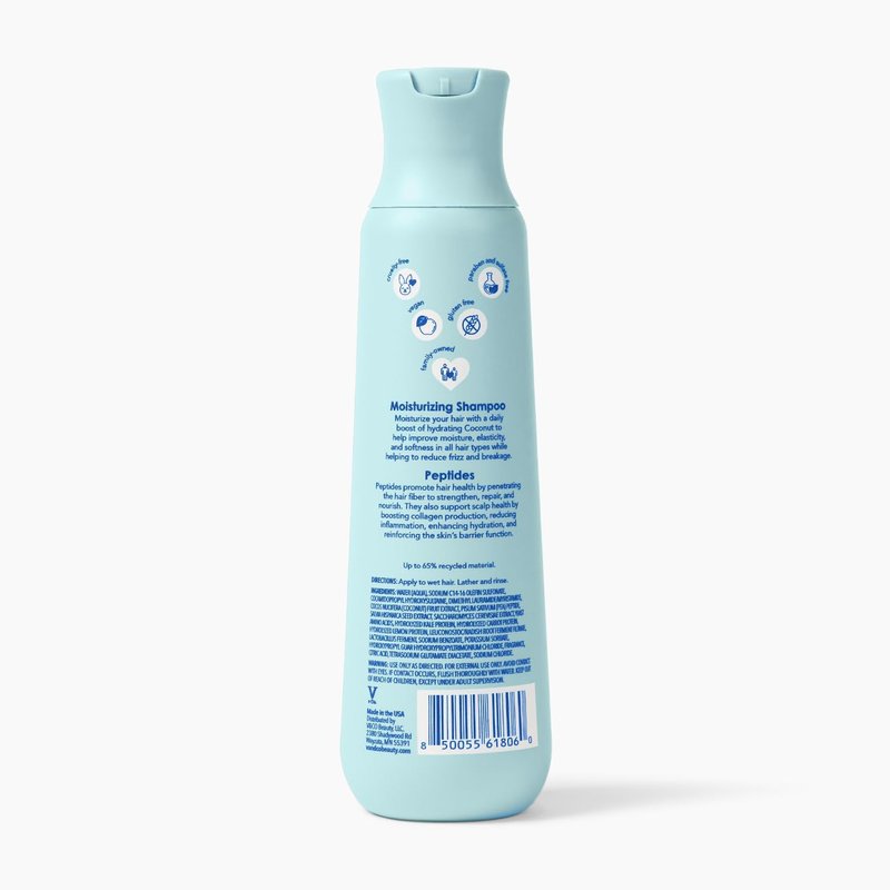 V&Co. Moisturizing Shampoo - Sulfate-Free, Color Safe Formula with Peptide Technology | 12 Oz.