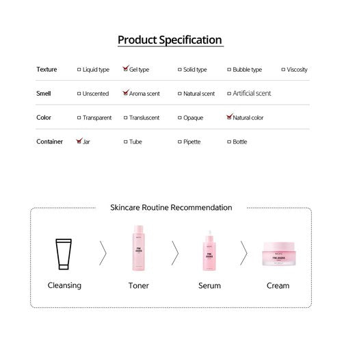 NACIFIC Pink AhaBha Triple Set (Toner 150ml, Serum 50ml, Cream 50ml) AHA, BHA, Watermelon extract Glow Moristurizing Hyaluronic Acid
