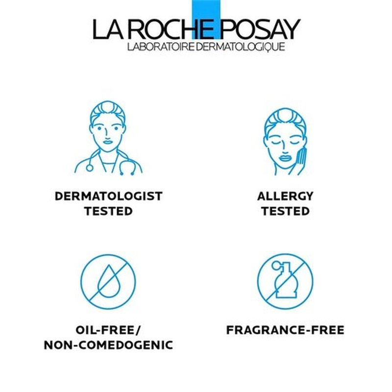 La Roche-Posay Effaclar Gel Cleanser - 2% Salicylic Acid & LHA Foaming Acne Wash | Oil-Free, Prevents Breakouts