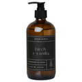 River Birch Birch + Vanilla Scented Natural Hand Soap - Handmade Soap - Moisturizing Hand Wash with Amber Glass Dispenser - Luxury Scented Hydrating Hand Soap - Vegan and Non-Toxic -16 Fl Oz