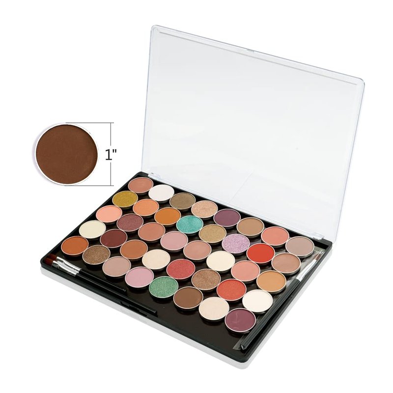 UDTIP XL Large Empty Magnetic Makeup Eyeshadow Palette with Clear Cover and 20pcs Adhesive Stickers for DIY Your Own Eyeshadow, Blush Palette 9.25'' x6.57''