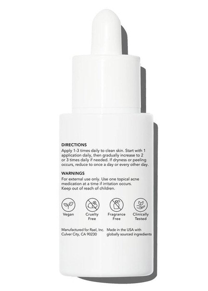 Rael Miracle Clear Serum - Salicylic Acid & Niacinamide Pore Minimizer for Radiant Skin (1 fl oz)