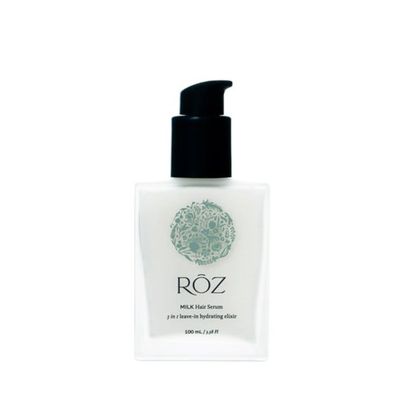 RŌZ Milk Hair Serum - 3-in-1 Leave-In Treatment for All Hair Types | Hydrates, Smooths & Frizz-Free, 3.4 fl. oz.