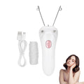 Threading Hair Removal, Hair Removal Device, Electric Threading Epilator USB Hair Remover for & Body Hair Removal with Cotton Thread Roll (Pinks)