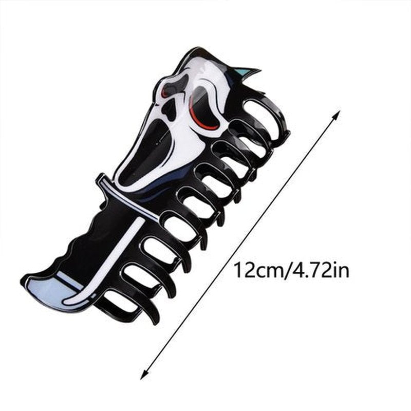 1 Pcs Halloween Hair Clips White Cute Ghost Hair Claw Clips Acrylic Claw Clips Gothic Grace Design Hair Barrettes Cute Ghost Hair Accessories Clamps Cosplay Party for Women Tips