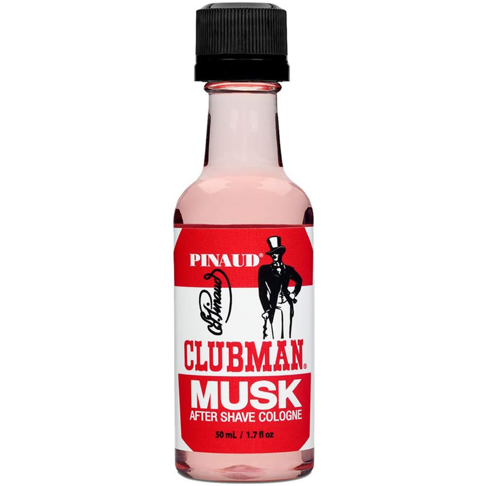 Clubman Musk After Shave Lotion, Cools, Tones, Refreshes Skin After Shaving, 1.7 oz