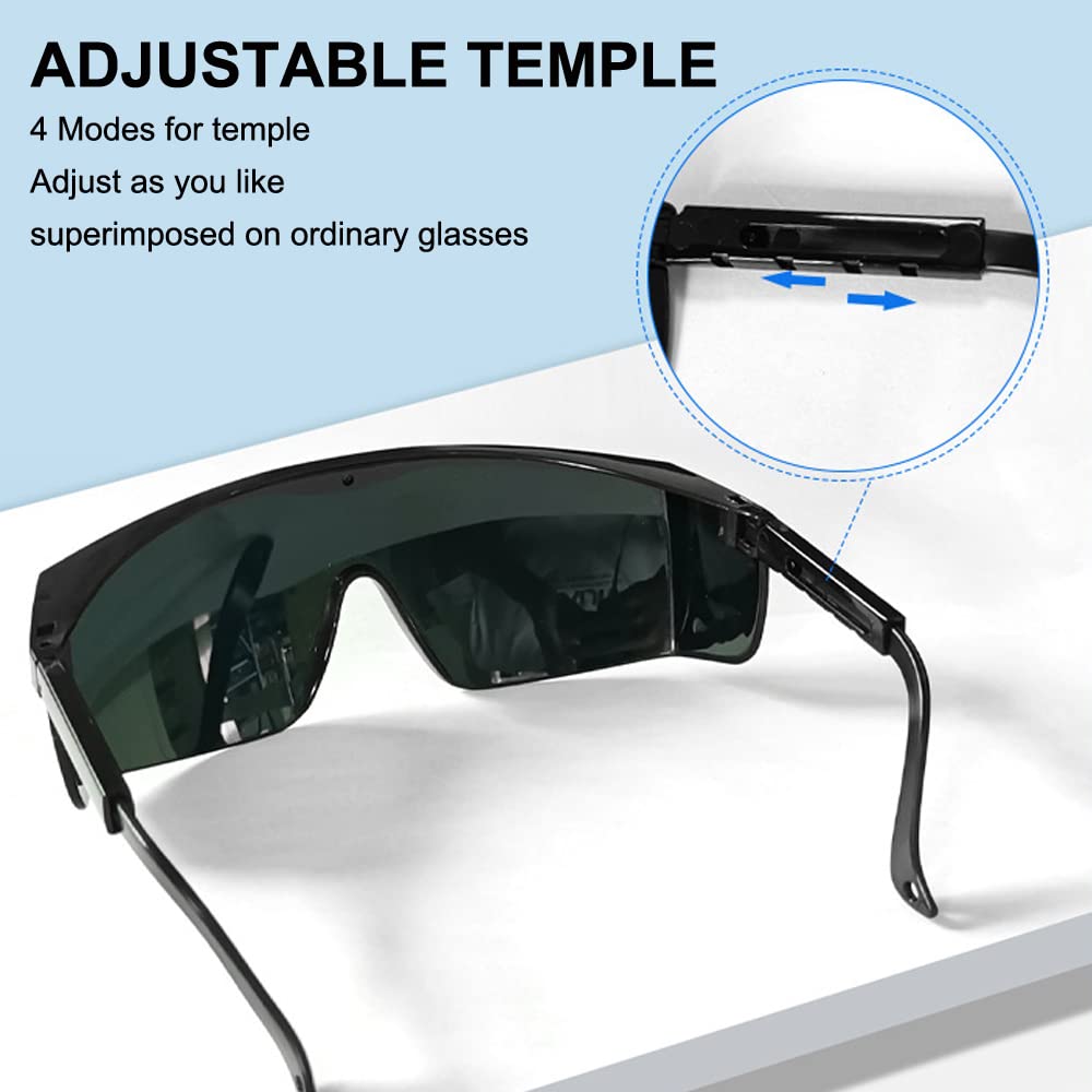 mozeeda IPL 190nm-2000nm Laser Safety Glasses, Red Light Therapy Goggles