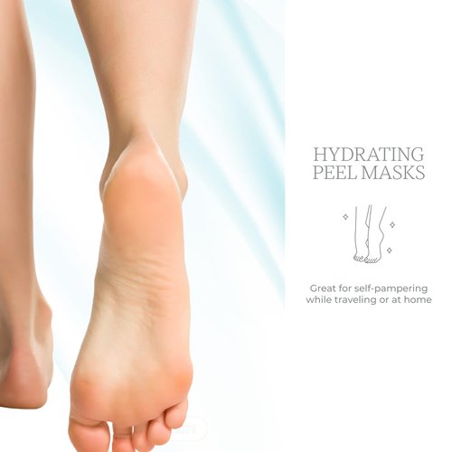Repair Beauty Mint and Tea Tree Foot Masks Moisturizing Socks - Moisturizes Dry & Cracked Heel, Soothes Tired Feet, Exfoliating Foot Masks - Cruelty Free Korean Skin Care for All Skin Types - 3 Pairs
