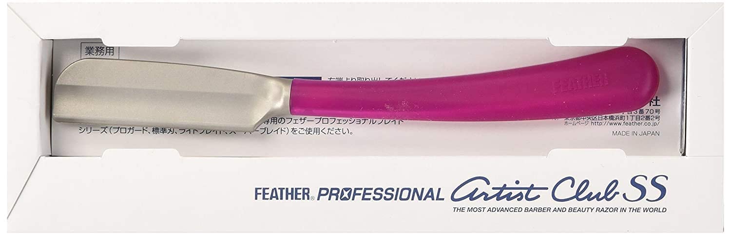 Feather Artist Club Wine SS Straight Razor