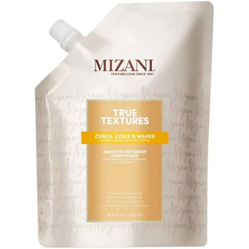 Mizani True Textures Moisture Replenish Conditioner - Deep Hydration for Curly Hair | Silicone-Free, Paraben-Free, 13.5 oz