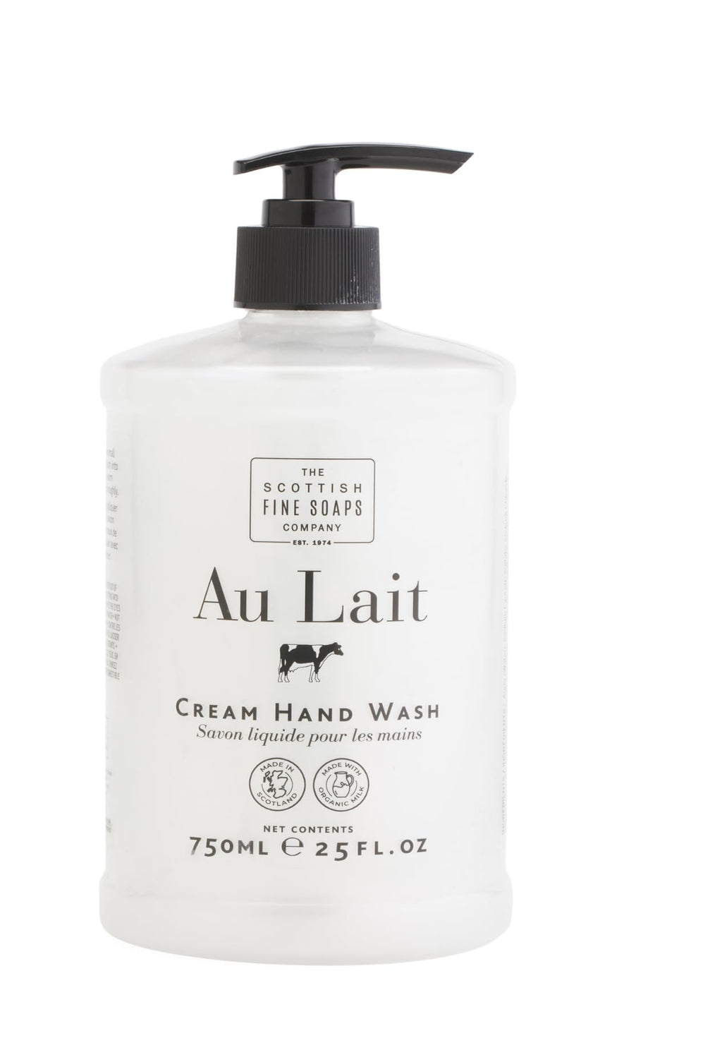 The Scottish Fine Soaps Au Lait Cream Hand Wash, 25 Fl Oz, Liquid Hand Soap with Milk French hand soap Antibacterial hand soap liquid pump