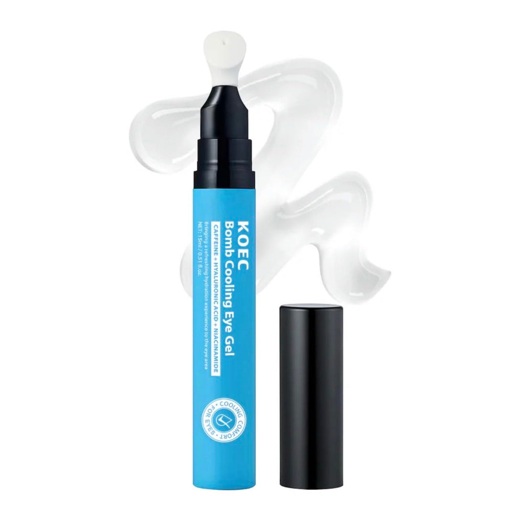 BEAUTIVANA KOEC Bomb Cooling Eye Gel, Dark Circle Reducer with Plumping and Firming Effect, 15g