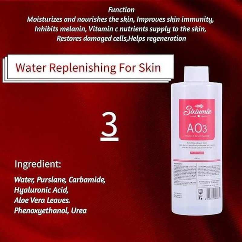 Marfort AS1 SA2 AO3 Aqua Peeling Solution Combination with Salon Special Solutions Skin Care Aqua Peeling Serum Machine 400ml (Set of 3 Bottles)