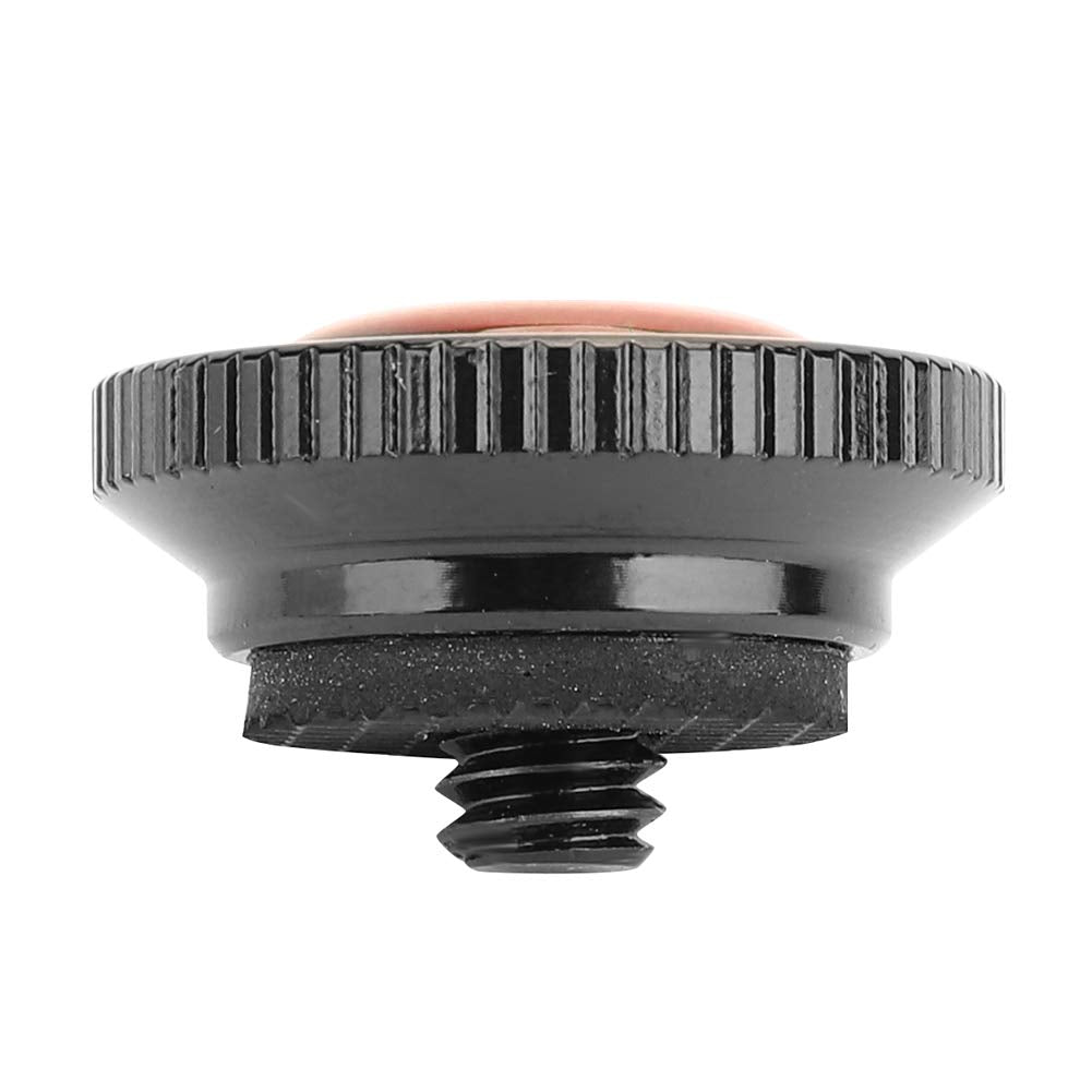 ANGGREK Quick Release Plate, Mini Aluminium Alloy Round for Manfrotto Compact Action Tripod, Ultralight, Compatible with Most Cameras, 1/4inch Screw, 22mm Diameter, Rojo