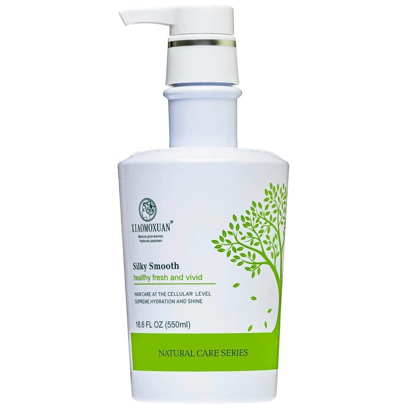 Xiaomoxuan Moisturizing Hair Mask Silky Smooth - Natural Tea Tree Oil Hair and Scalp Nourishing - Deep Hydrating for Dry Hair Breakage and Split Ends Repair - Vitamin Hair Mask Frizz Treatment