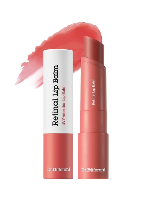 Dr.Different Retinal Lip Balm - Tinted Anti-Wrinkle Treatment with Deep Hydration | 0.14oz K-Skincare