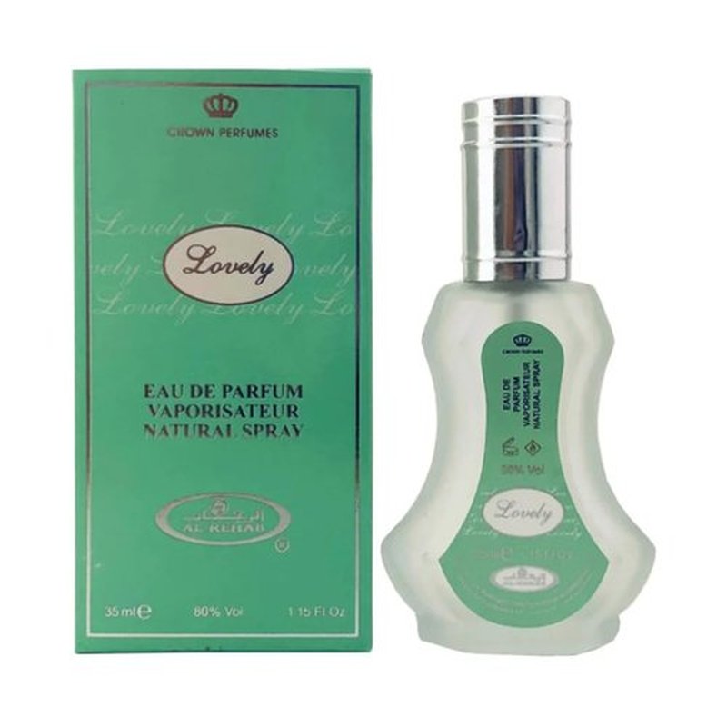 Al Rehab Lovely Eau de Parfum Spray - Unisex Fragrance, 1.18 Ounce | Long-Lasting Scent