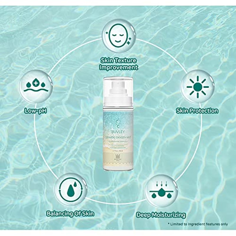 Skiennix Ceramide Oxygen Face Mist - Hydrating, Refreshing & Soothing Spray | Vegan, 2.7 Fl Oz