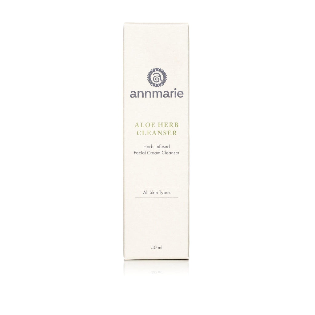 annmarie Skin Care Aloe Herb Facial Cleanser - Gentle, pH-Balanced Cleanser with Aloe Vera, Coconut Oil & Calendula, Suitable for All Skin Types (50mL, 1.7 fl oz)